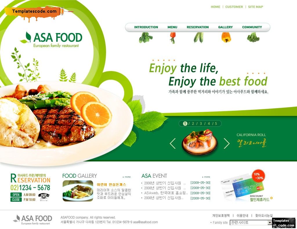 Thiết kế website nhà hàng