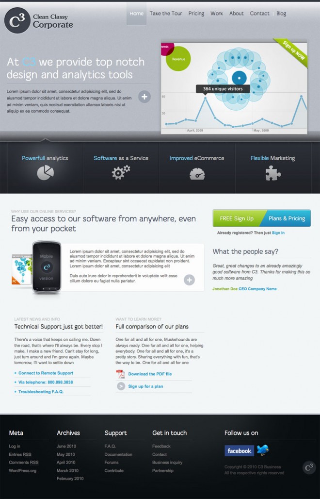 25 ví dụ tốt nhất về thiết kế website công ty