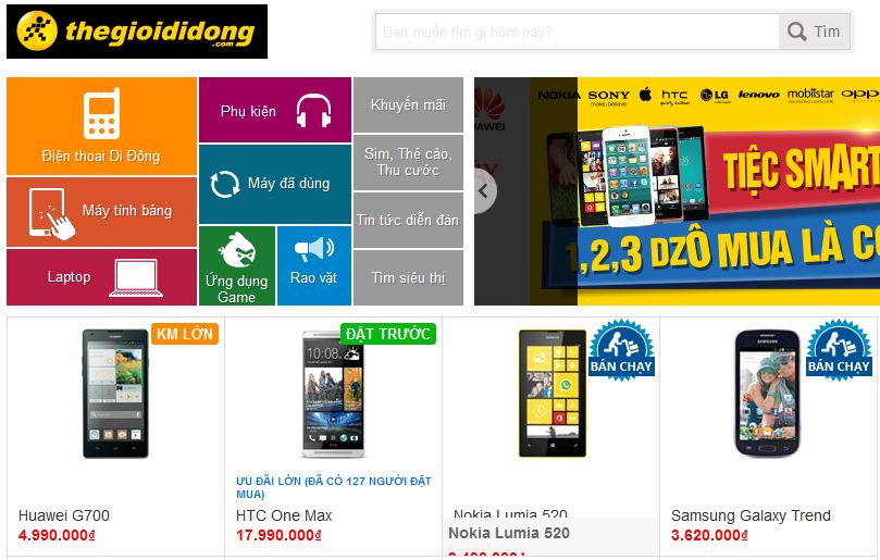 Xu hướng thiết kế website bán hàng năm 2014