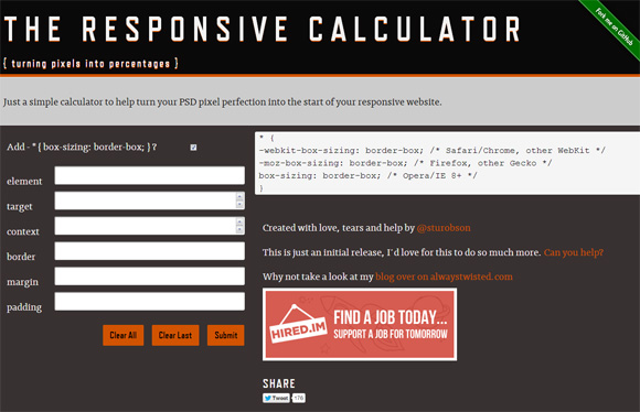 rwd calculator