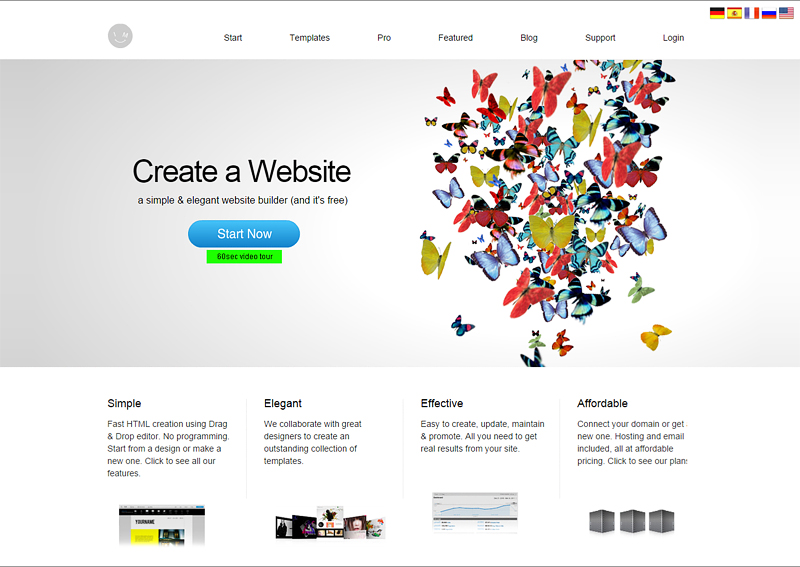 IM Creator free website builder