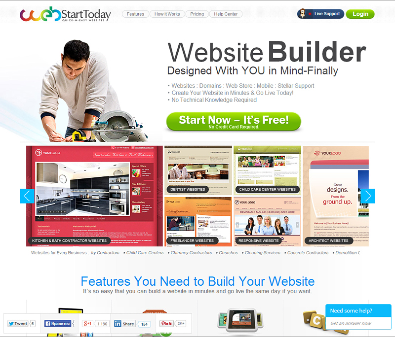 webstartstoday free web builder