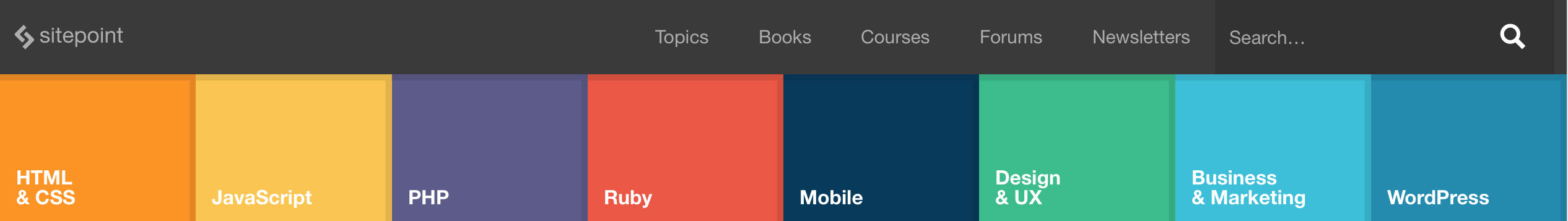 SitePoint Navigation Bar
