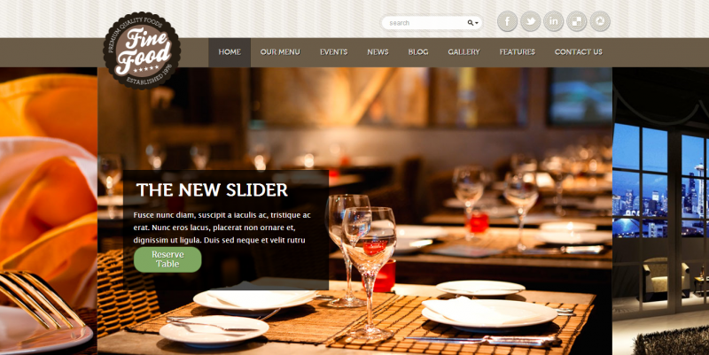Fine Food WordPress Theme Themeforest