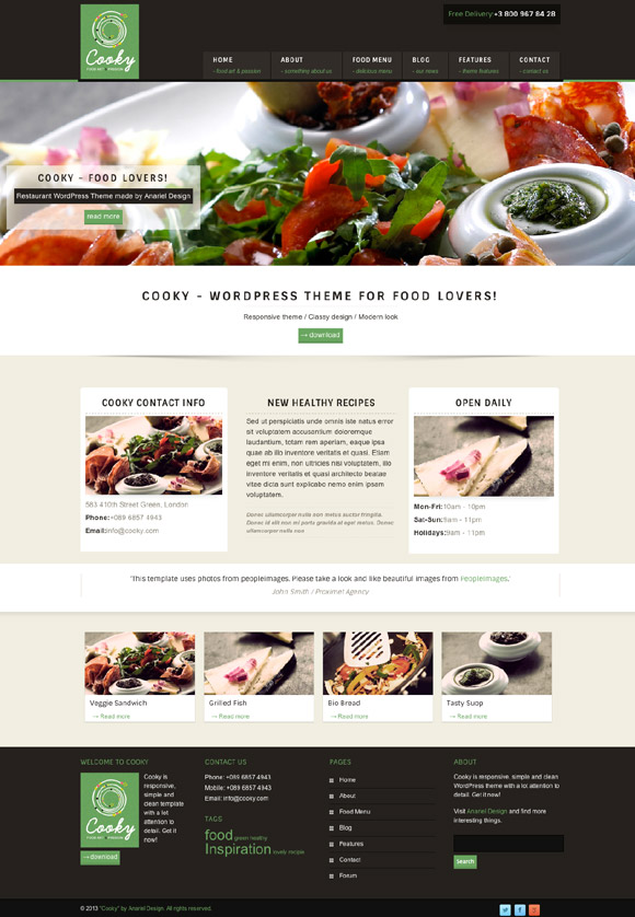 Cooky WordPress Theme