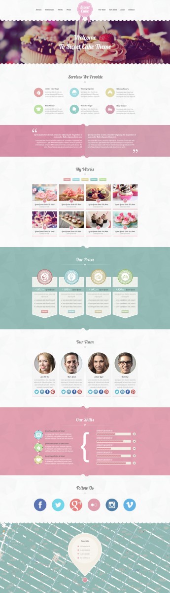 Sweet Cake WordPress Theme