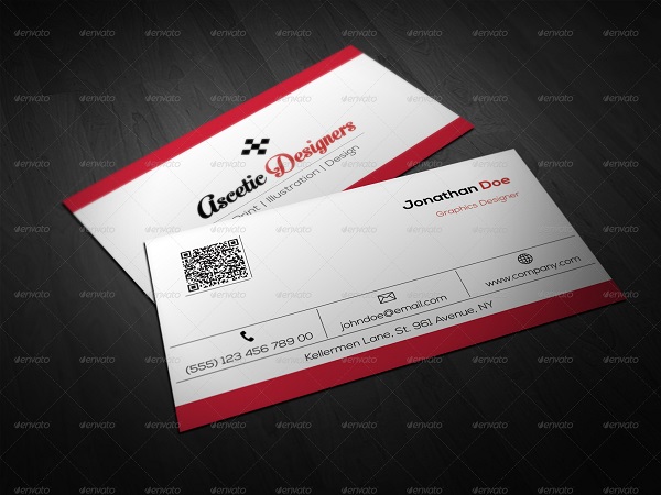 Red Business Card