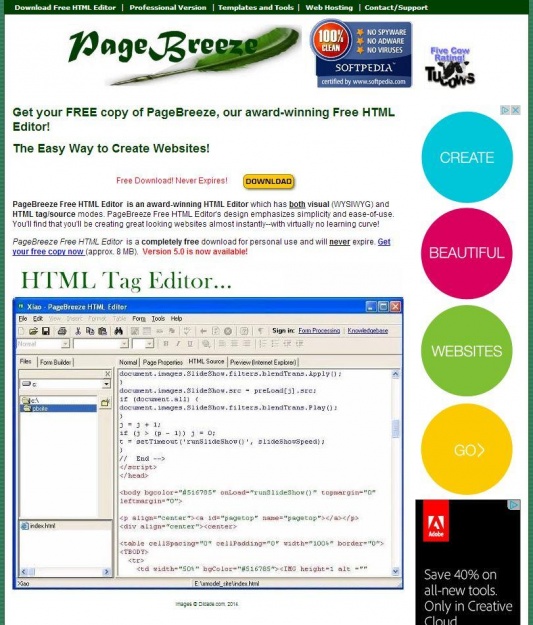 Phần mềm thiết kế web miễn phí tốt nhất