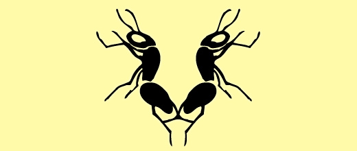 Simple lion ant logo design ideas