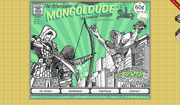 Mongoldude do hoa ve tay thiet ke web