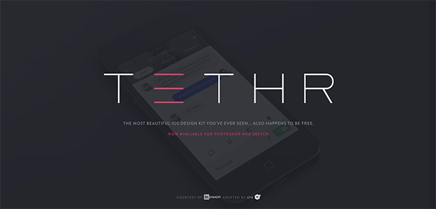 tethr landing page trong thiet ke web