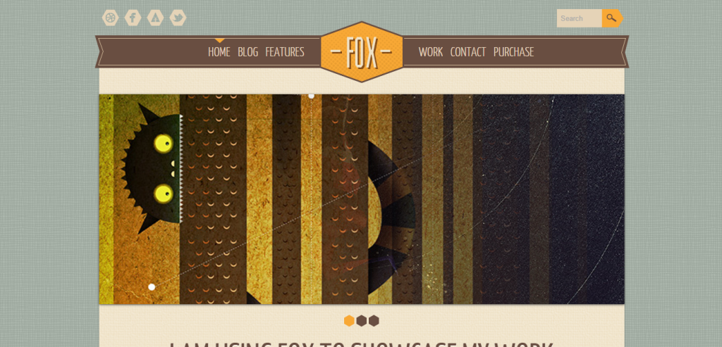 fox thiet ke web vintage retro