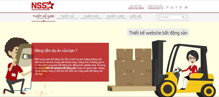 Thiết kế website bất động sản 1