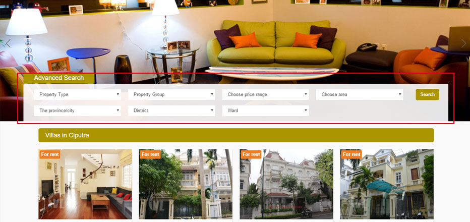 Thiết kế website bất động sản 3