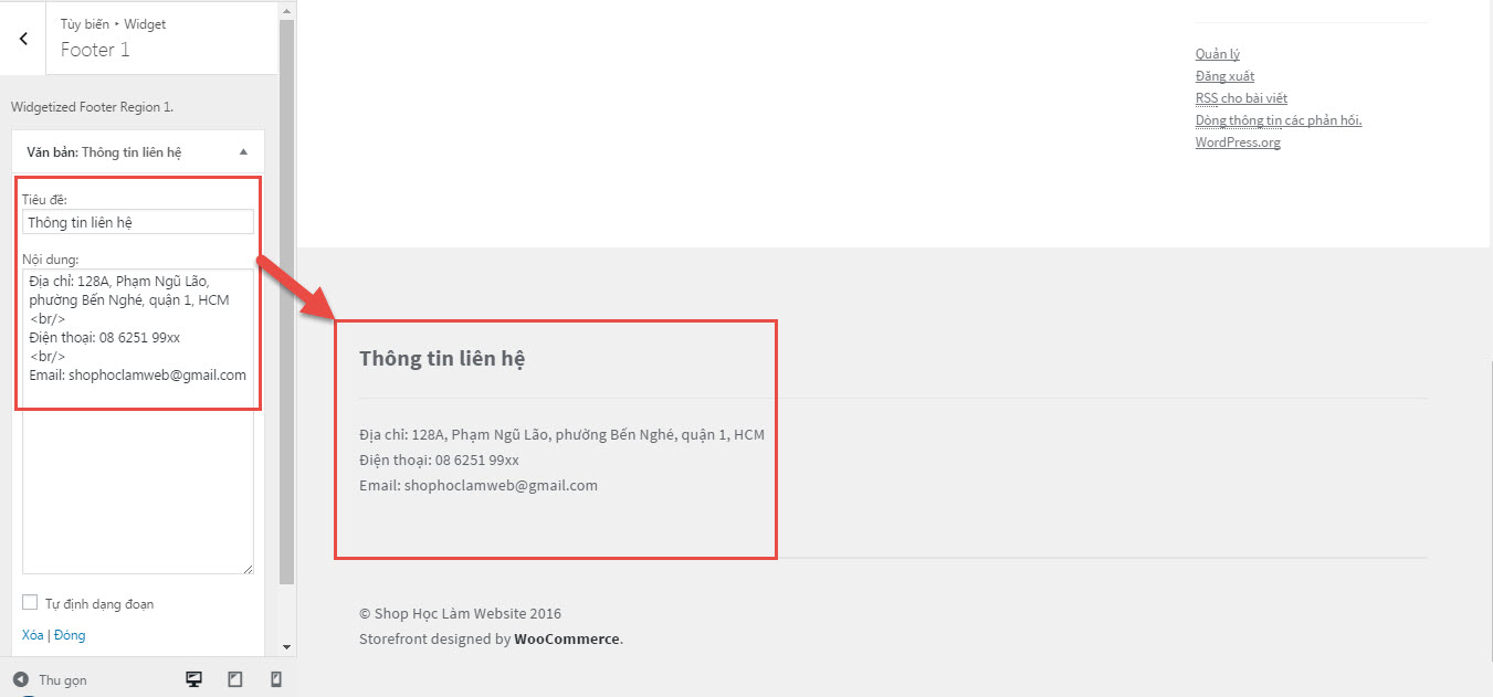 Widget văn bản chân trang 1
