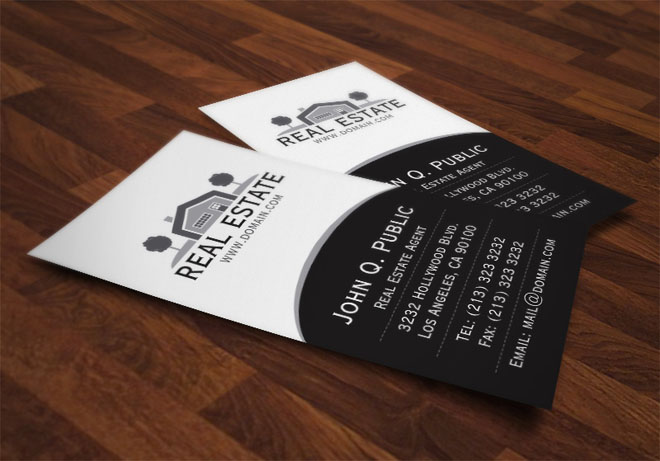 real estate business card