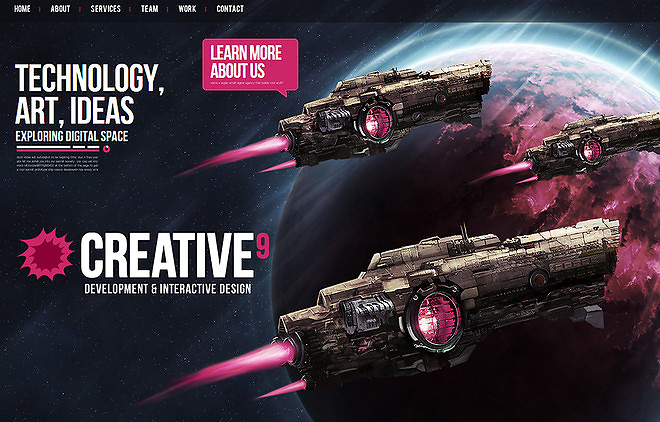 Beautiful Website design creative best colorful