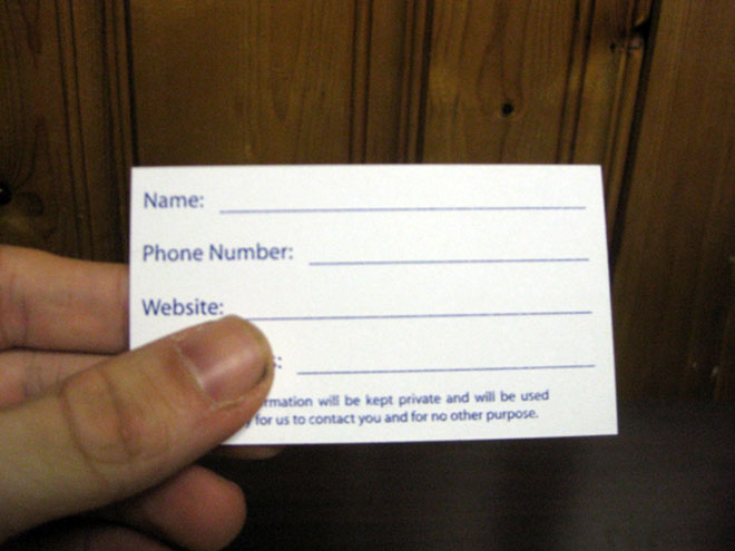 business card design