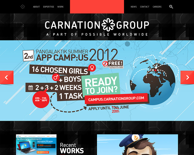 Beautiful Website design creative best colorful