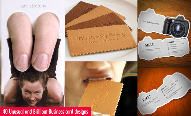 Độc lạ với 40 kiểu business card "chẳng giống ai"